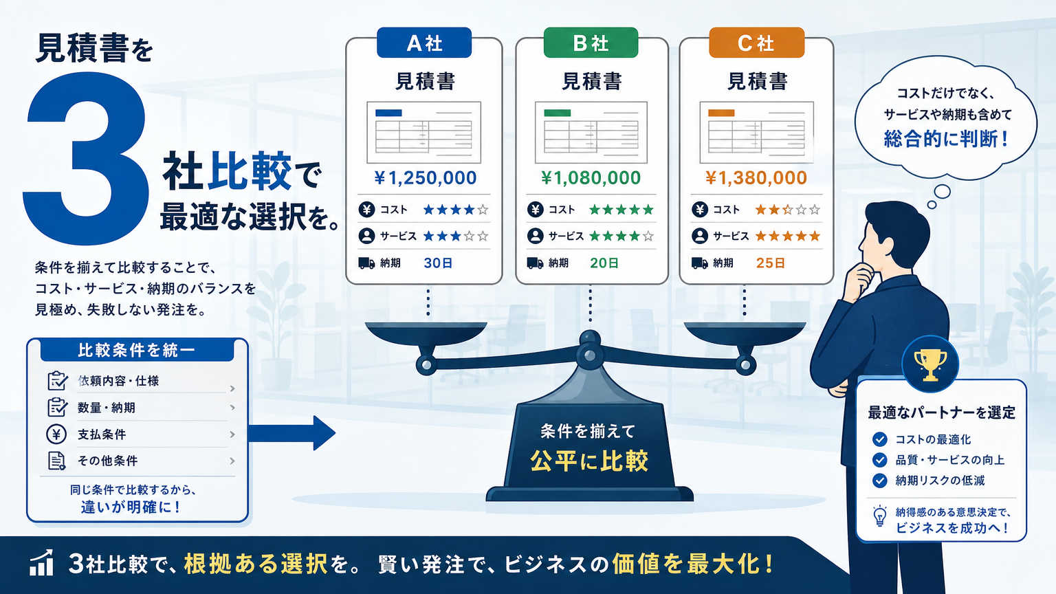 パーテーション工事における見積り比較のコツとは